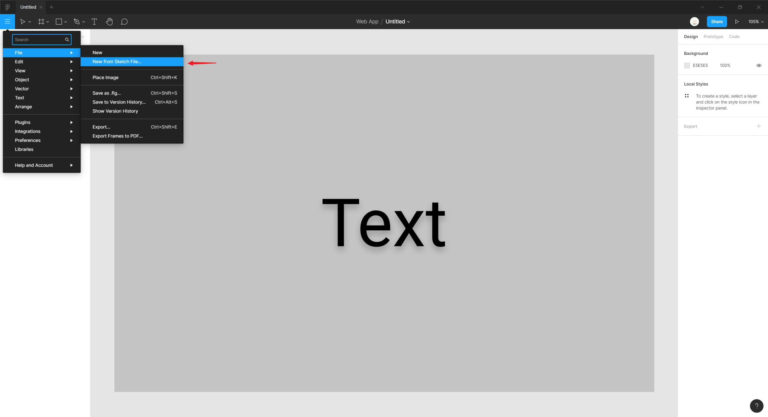 导入 Sketch 文件