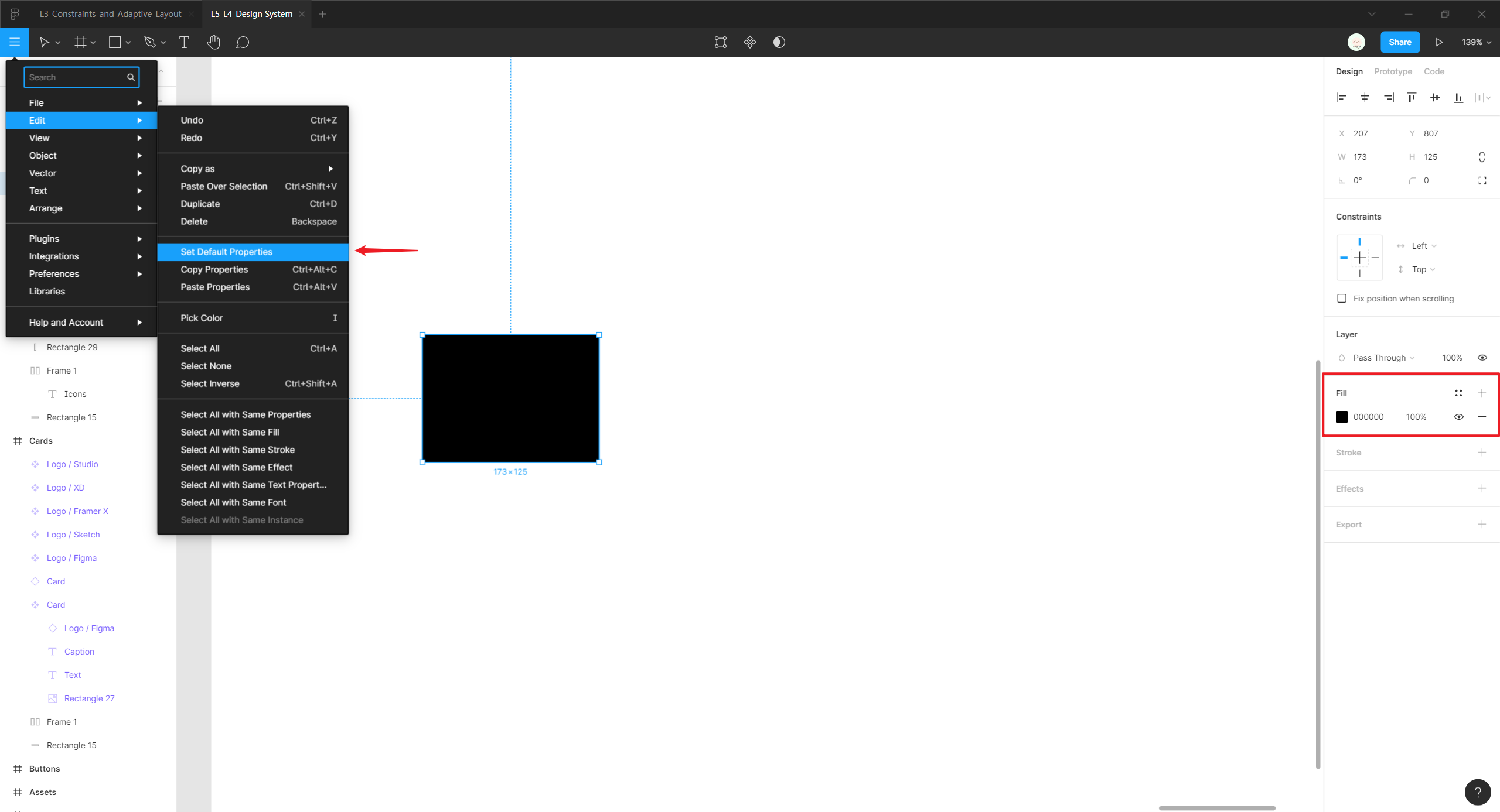 set-default-properties